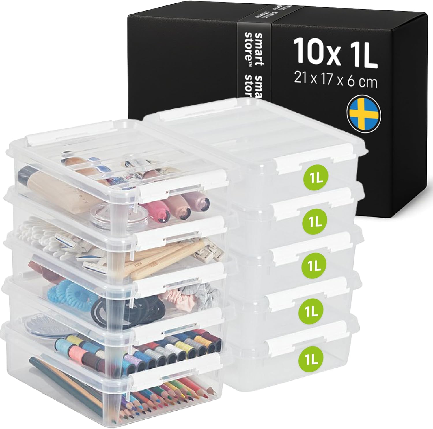 SmartStore Classic Box 1L 10 Stuks