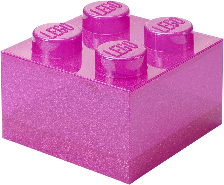 LEGO Opbergsteen 4 Noppen Glitter